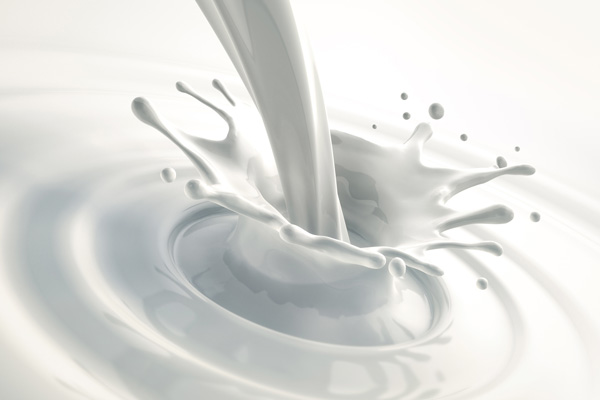 Macroshoot of a milk splash