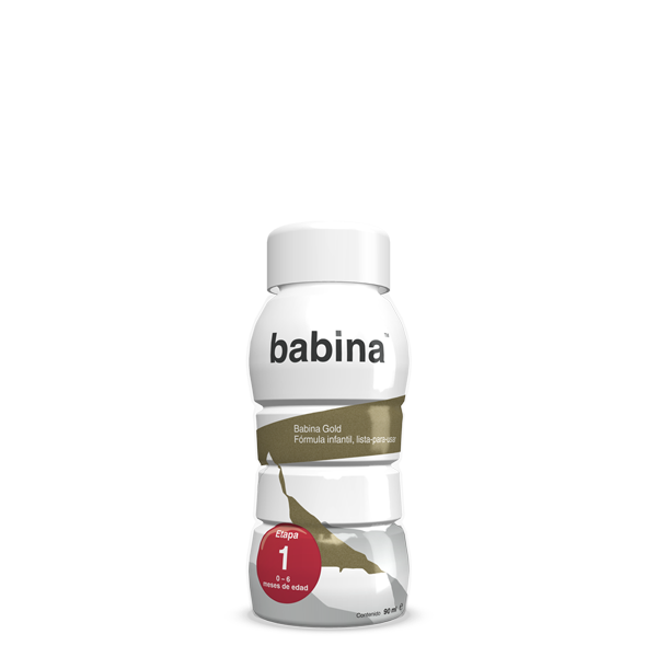 Babina Gold 1, etapa 1 botella de 90 ml, fórmula infantil de inicio